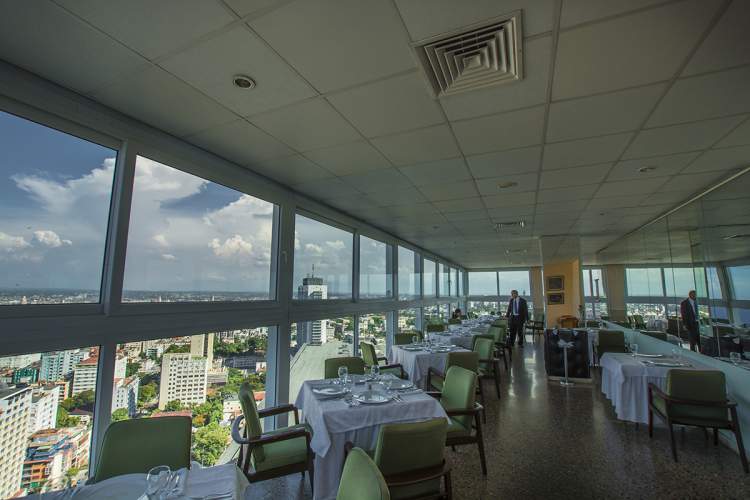 Vista desde el restaurat La Torre, ubicado en el último piso 