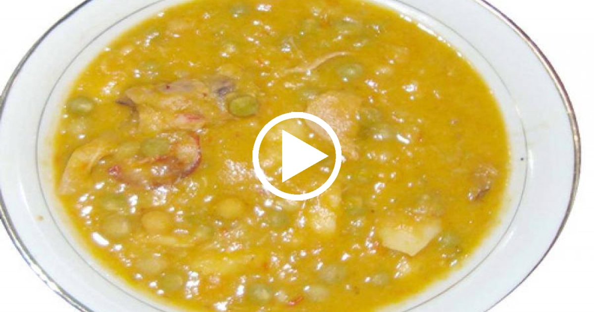 Comida Cubana: Mira cómo se hace el potaje de chícharos (Video-Receta